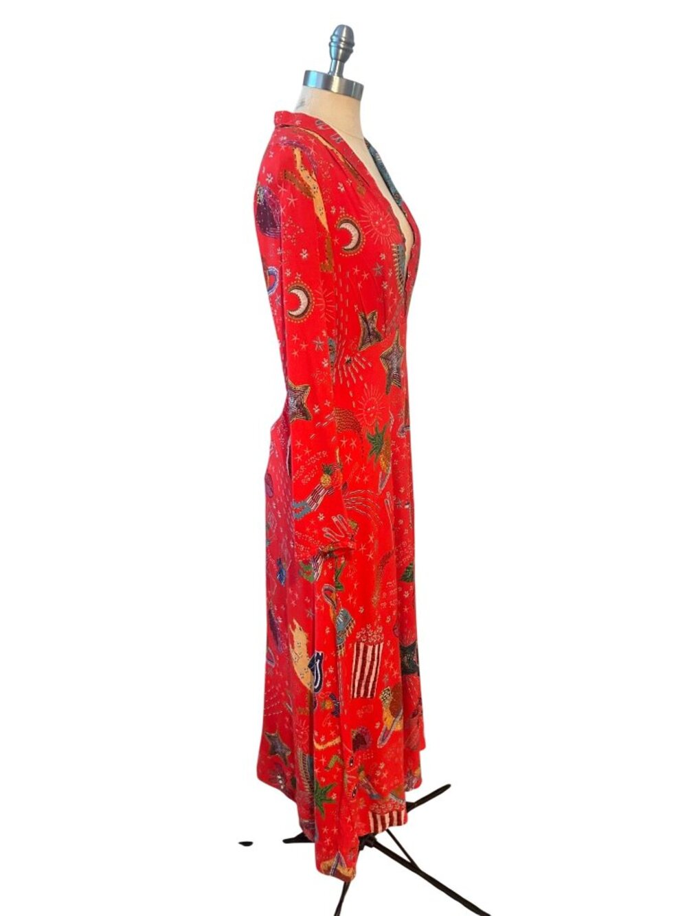 FARM Rio Red Printed Maxi Dress - Picture 7 of 13